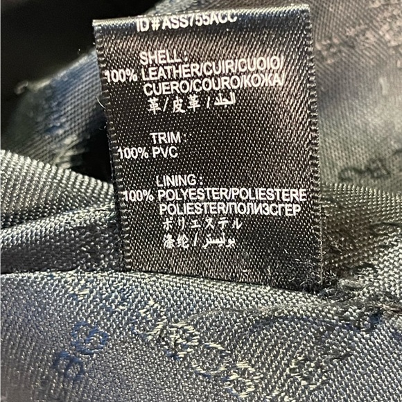 vintage BCBGMAXAZRIA  leather large hobo bag with zipper chain - Picture 10 of 16